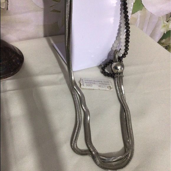 Vintage Erica Lyons Long Mixed Material Necklace Multi Strand NWT NOS - Picture 8 of 16